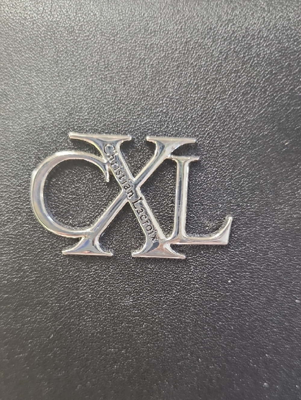 Christian Lacroix Black Satchel with Silver CXL Logo - Picture 2 of 11